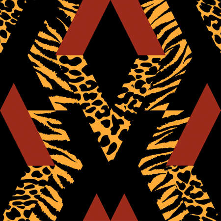 Seamless repeating textile, ink brush strokes pattern in doodle grunge texture style.Handdrawn trendy design, watercolor blotted background for a logo, cards, invitations, posters, bannersのイラスト素材