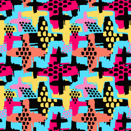 Colorful cross pattern.のイラスト素材