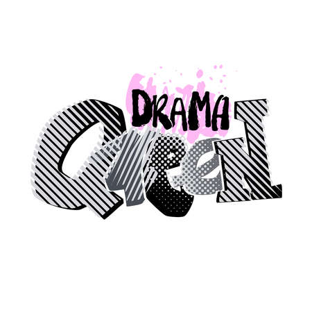 Drama queen banner.のイラスト素材