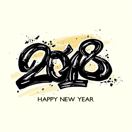 Happy New Year 2018 banner.のイラスト素材