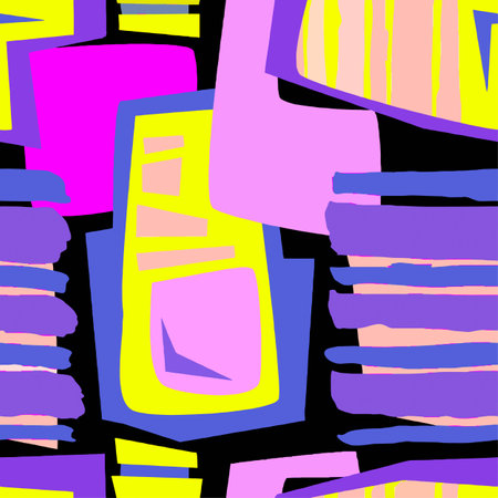Seamless brushpen textile doodle pattern grunge texture.Trendy modern ink artistic design with authentic,unique scrapes, watercolor blotted background for a logo, cards, invitations, posters, banners.のイラスト素材