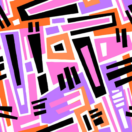 Seamless brushpen textile doodle pattern grunge texture.Trendy modern ink artistic design with authentic,unique scrapes, watercolor blotted background for a logo, cards, invitations, posters, banners.のイラスト素材