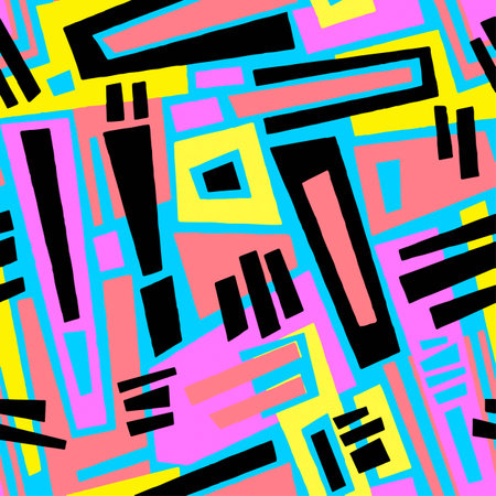 Seamless brushpen textile doodle pattern grunge texture.Trendy modern ink artistic design with authentic,unique scrapes, watercolor blotted background for a logo, cards, invitations, posters, banners.のイラスト素材