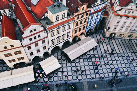View of Old Town Square in Pragueの写真素材