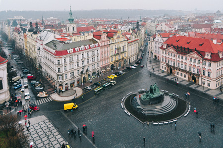 View of Old Town Square in Pragueの写真素材