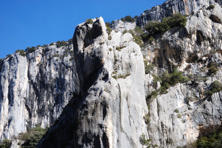 View on Gorge du Vendone in Provance, Franceの写真素材