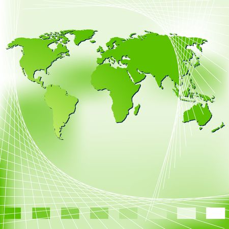 Abstract background with map of the worldのイラスト素材