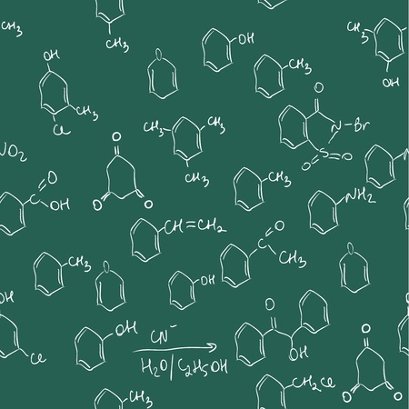 Chemical seamless pattern. Tile for endless backgroundのイラスト素材