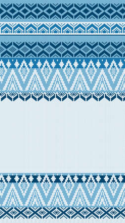 Knit pattern design. Christmas and New year background with place for text. Knitted winter textureの写真素材