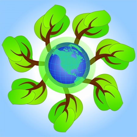 Ecological conceptのイラスト素材