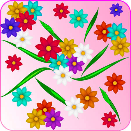 Creative floral backgroundの写真素材