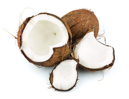 Coconut isolated on white の写真素材