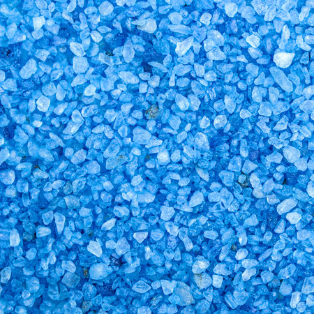 Blue saturated aroma sea salt backgroundの写真素材