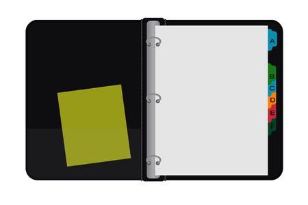 Open archive folder, vector illustrationのイラスト素材