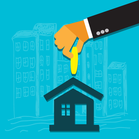 investment, concept, flat, style, vector, illustrationのイラスト素材