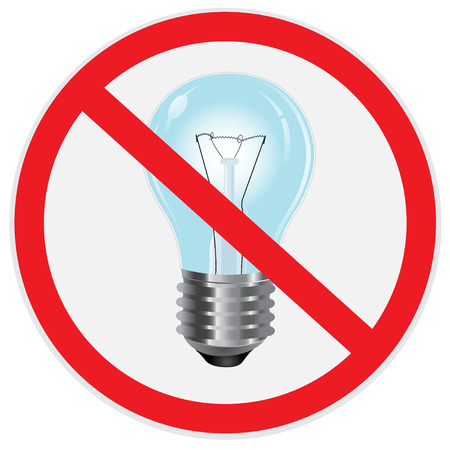 No, light, lamp, signのイラスト素材