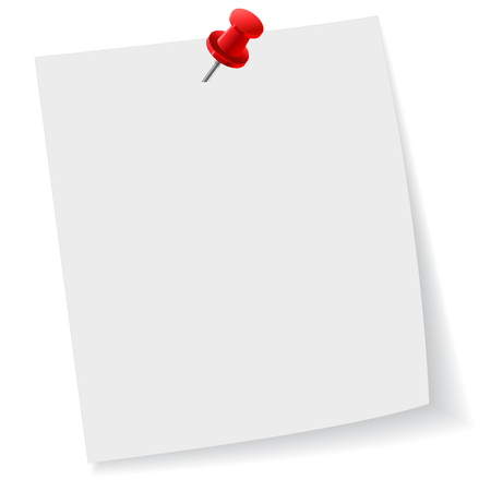 Push, pin, note, paper, office, businessのイラスト素材