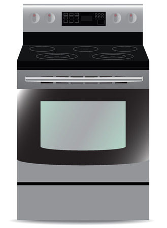 Kitchen, Stove, isolated,steelのイラスト素材
