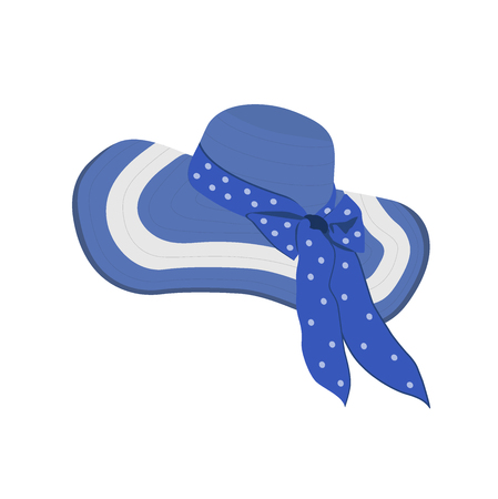 Summer ladies hat, design element, vector illustrationのイラスト素材