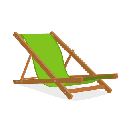 Beach lounge chair, design element, vector illustrationのイラスト素材