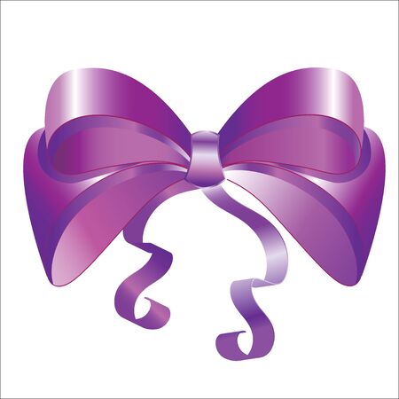 Purple bowのイラスト素材