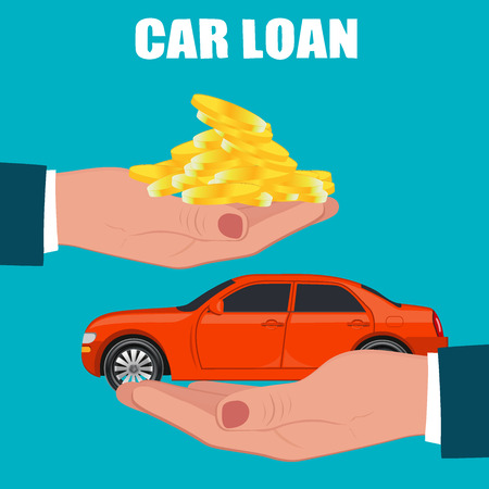 car loan concept, vector illustrationのイラスト素材