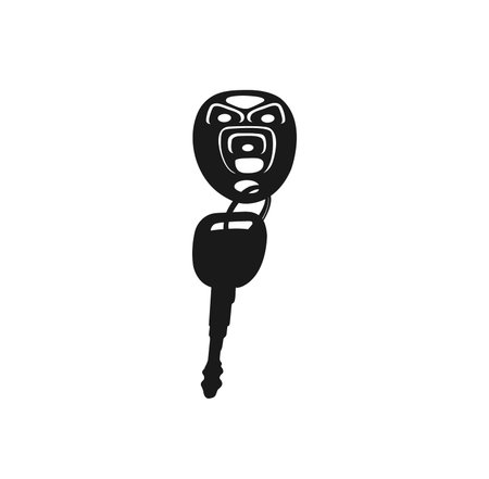 car key. icon. vector illustrationのイラスト素材