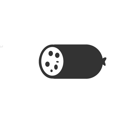 sausage, icon, vectorのイラスト素材
