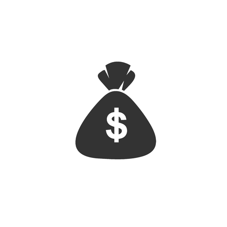 money bag, icon, vectorのイラスト素材
