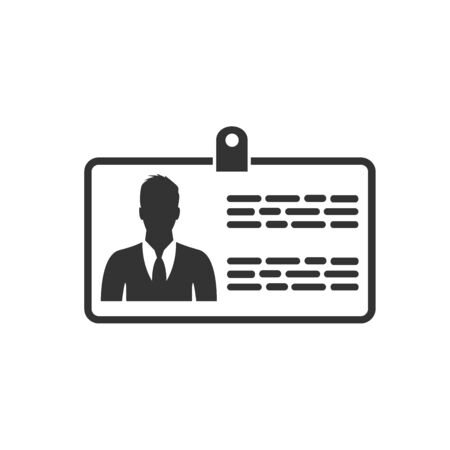 Name tag iconのイラスト素材