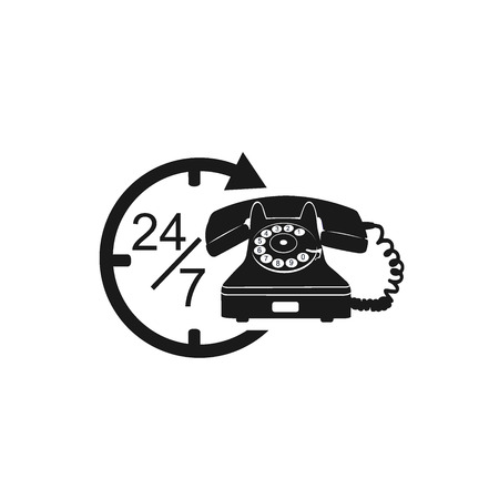 Call center, icon, technical support, vector illustrationのイラスト素材