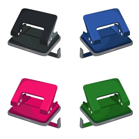 Punch, stationery, vector illustration.のイラスト素材