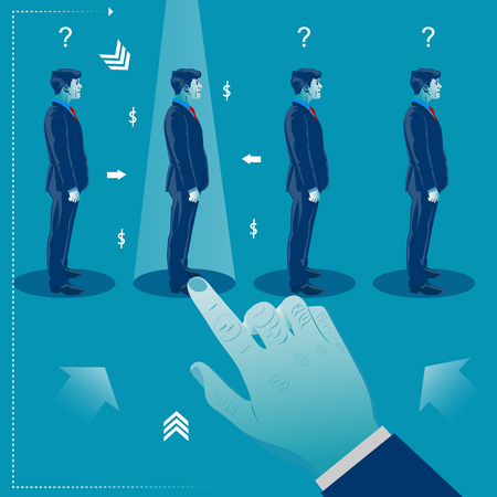 Human resources management Recruitment concept vector illustrationのイラスト素材