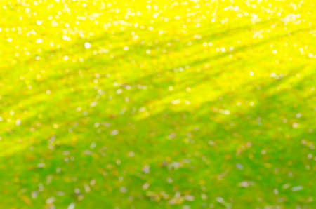 background bokeh green and yellowの写真素材
