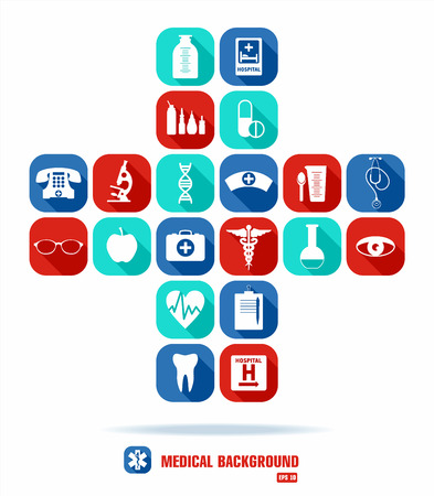 Medical icon set.のイラスト素材