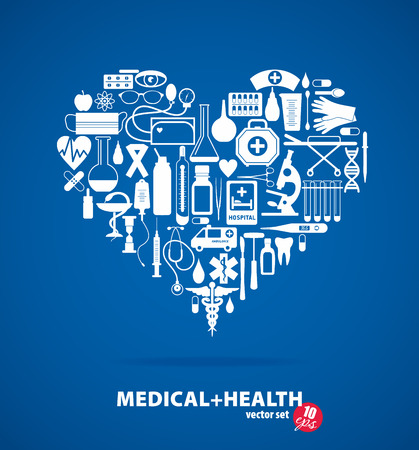 Medical ser. Heart illustration.のイラスト素材