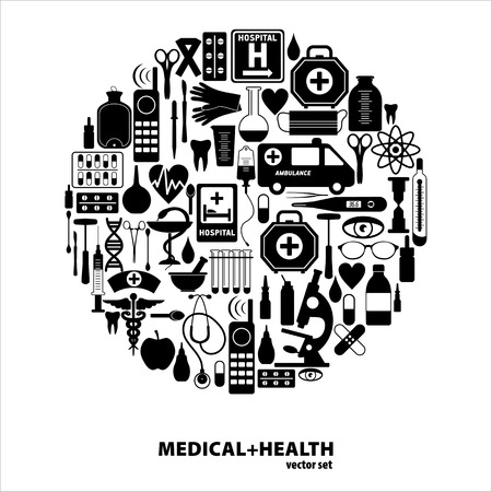 Medical icon set.のイラスト素材