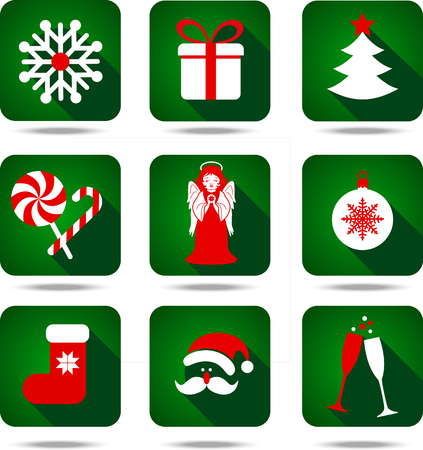 Christmas icon set.のイラスト素材
