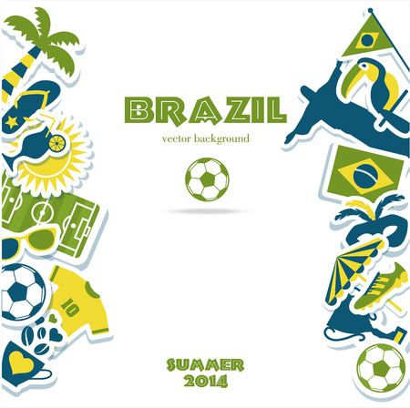 Brazil backgroundのイラスト素材