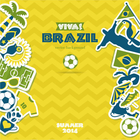Brazil backgroundのイラスト素材