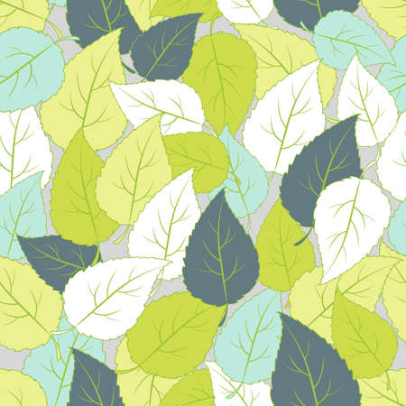Green leaf seamless pattern.のイラスト素材