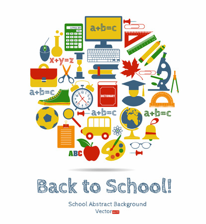 Back to school vector illustrationのイラスト素材