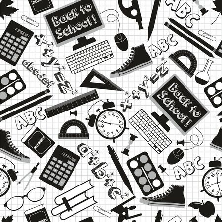 School seamless patternのイラスト素材