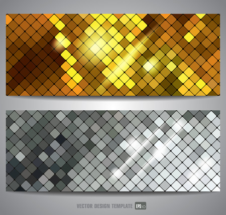 Metallic texture. Vector banner.のイラスト素材