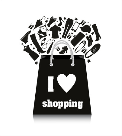 Sale bag. Vector illulstration of shopping background.のイラスト素材