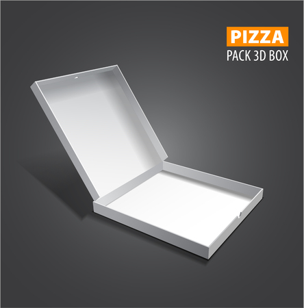 Vector pizzza box illustration.のイラスト素材