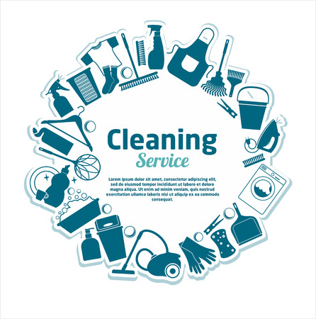 Cleaning services vector illustration.のイラスト素材