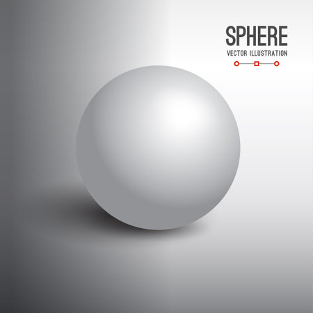 3d sphere vector illustration.のイラスト素材