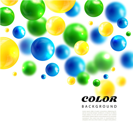 Colors molecules, vector background.3D molecule.のイラスト素材