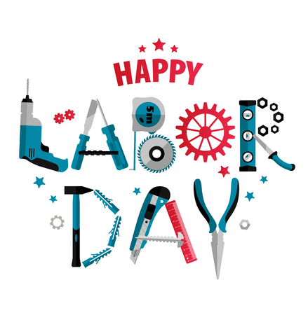 3 september Labor Day Poster or Banner. Vector Illustrationのイラスト素材